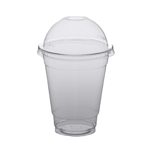 Juice Cup Dome Lids No Hole 12-16oz - 50x Per Pack